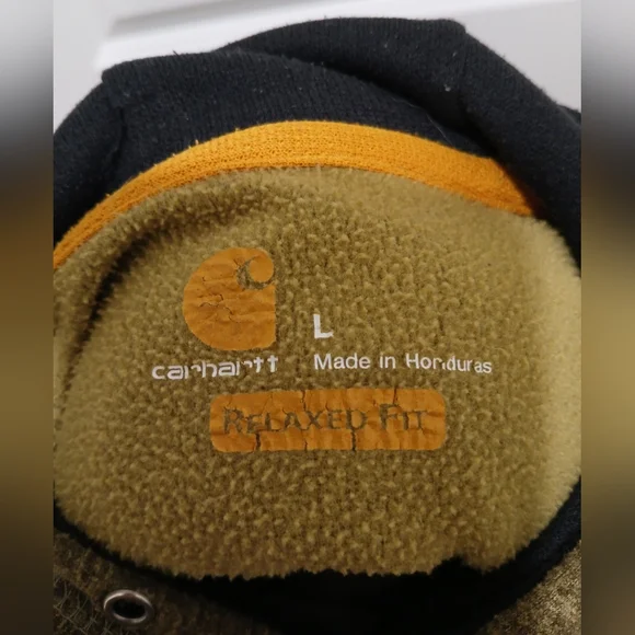 Men's‎ Carhartt Olive Green Hoodie - Picture 10 of 12